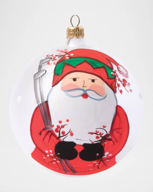 Old St. Nick Golfing Christmas Ornament